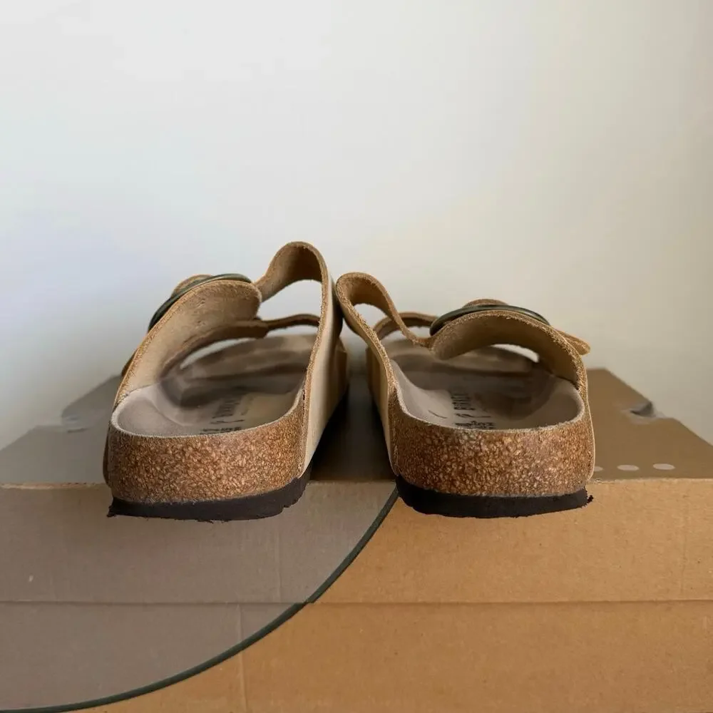 Birkenstock Arizona Big Buckle ‘Green Camo’ Unisex Slip On Sandals- SZ M 8- W 10